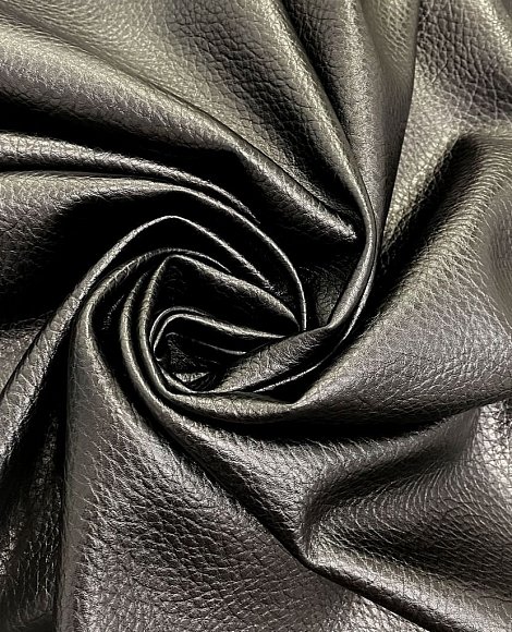 Кожзам фактурный чёрный